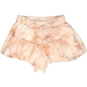 Gab & Kate Womens Stretch Pull On Flowy Tie Dye Loungewear Shorts Pink M NWOT